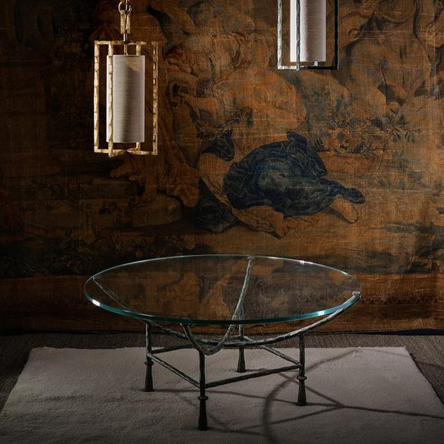 Stanley Coffee Table - Verdigris, Marble Top – Jerry Pair Florida