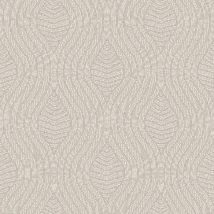 Brodelia - Grège Wallcovering