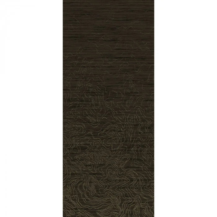 Ondes Précieuses - Noir Doré Wallcovering