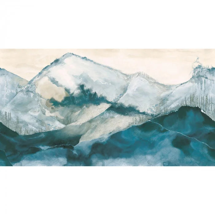 Horizon - Bleu Beige Doré Wallcovering