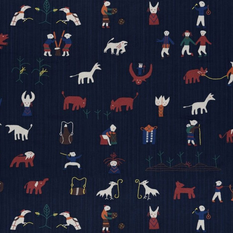 Naga Embroidery - Indigo