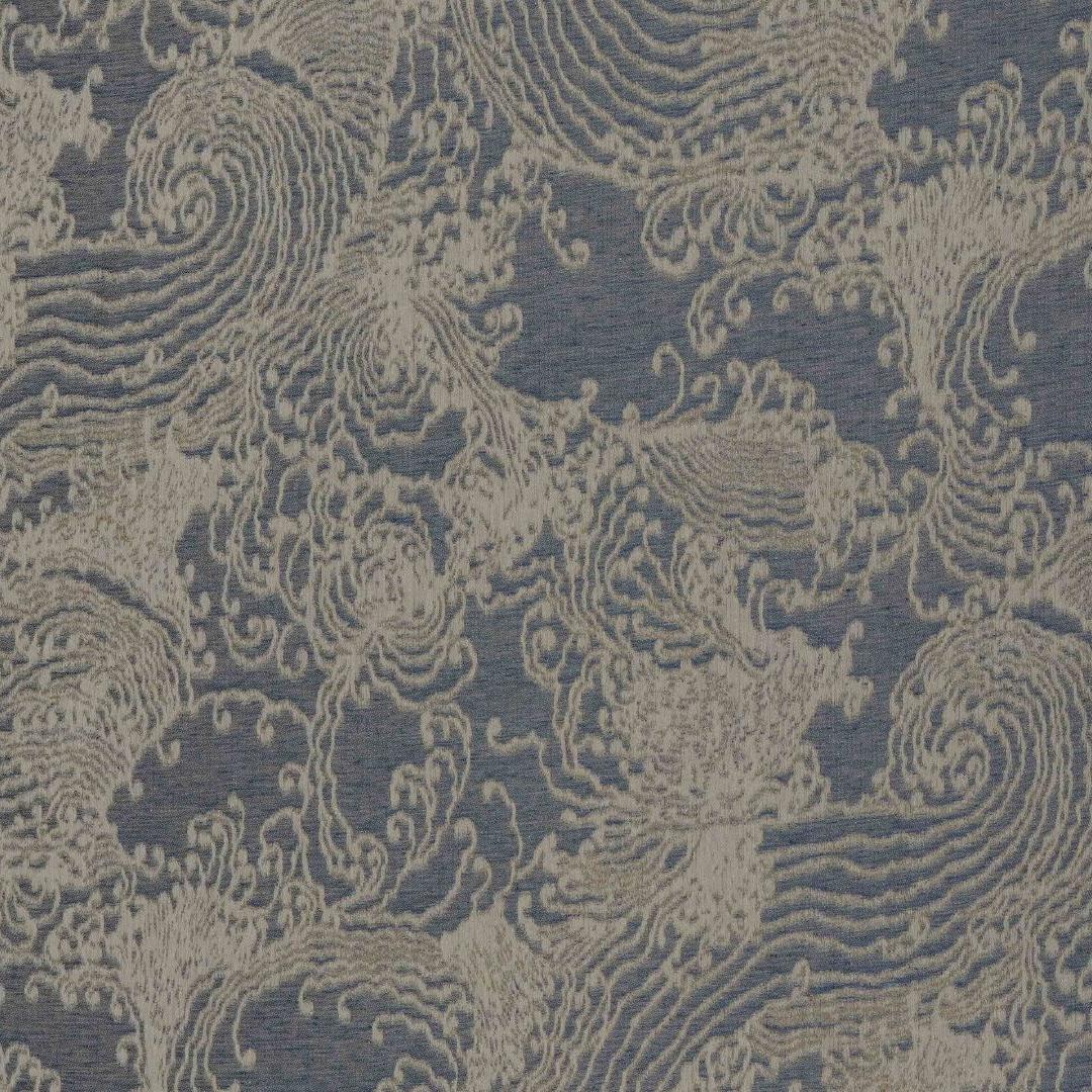 Flowing Waves - Faded Indigo