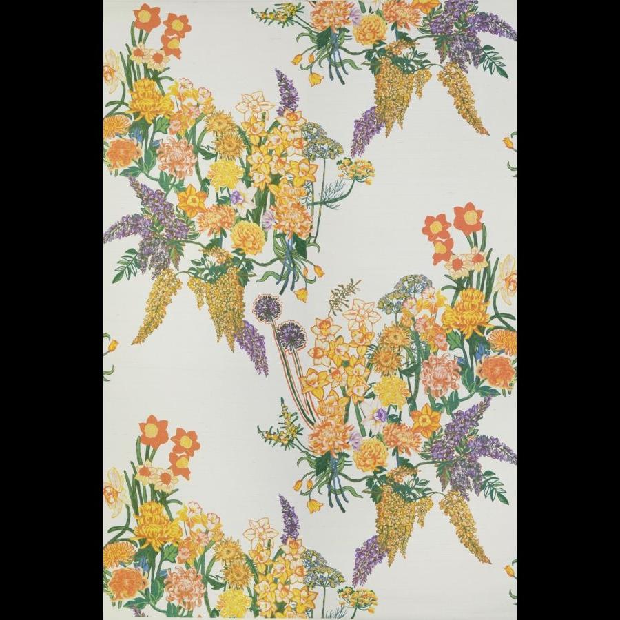 Prima Vera Wallpaper (Sisal Grasscloth) - Marigold