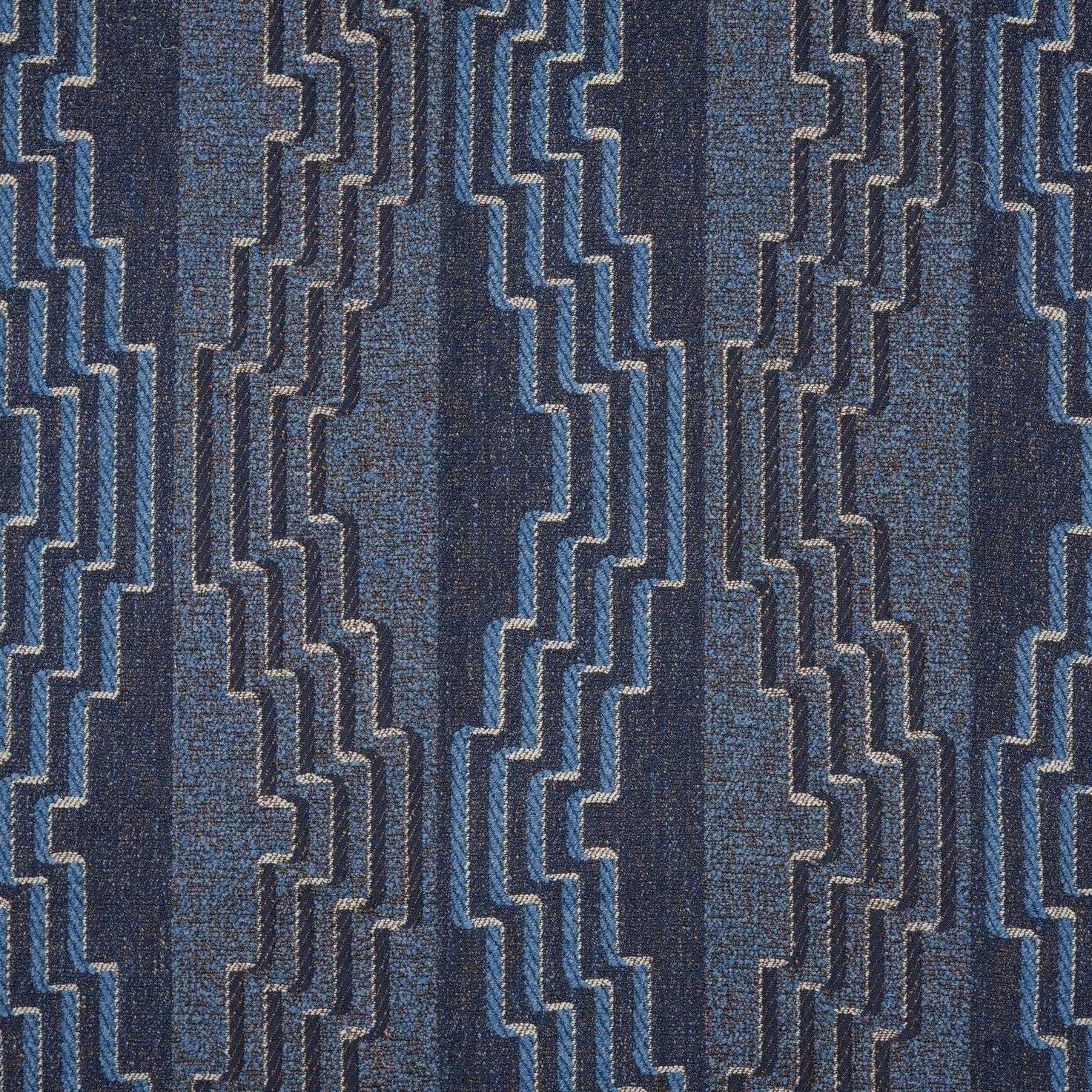 Lattice Block - Woad Blue
