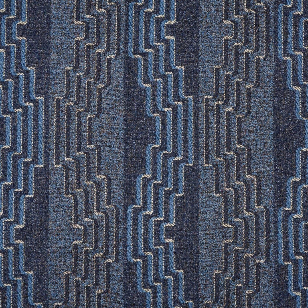 Lattice Block - Woad Blue