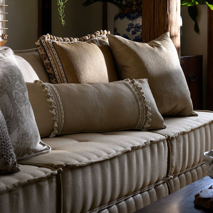 Raffia Herringbone - Persian Rose