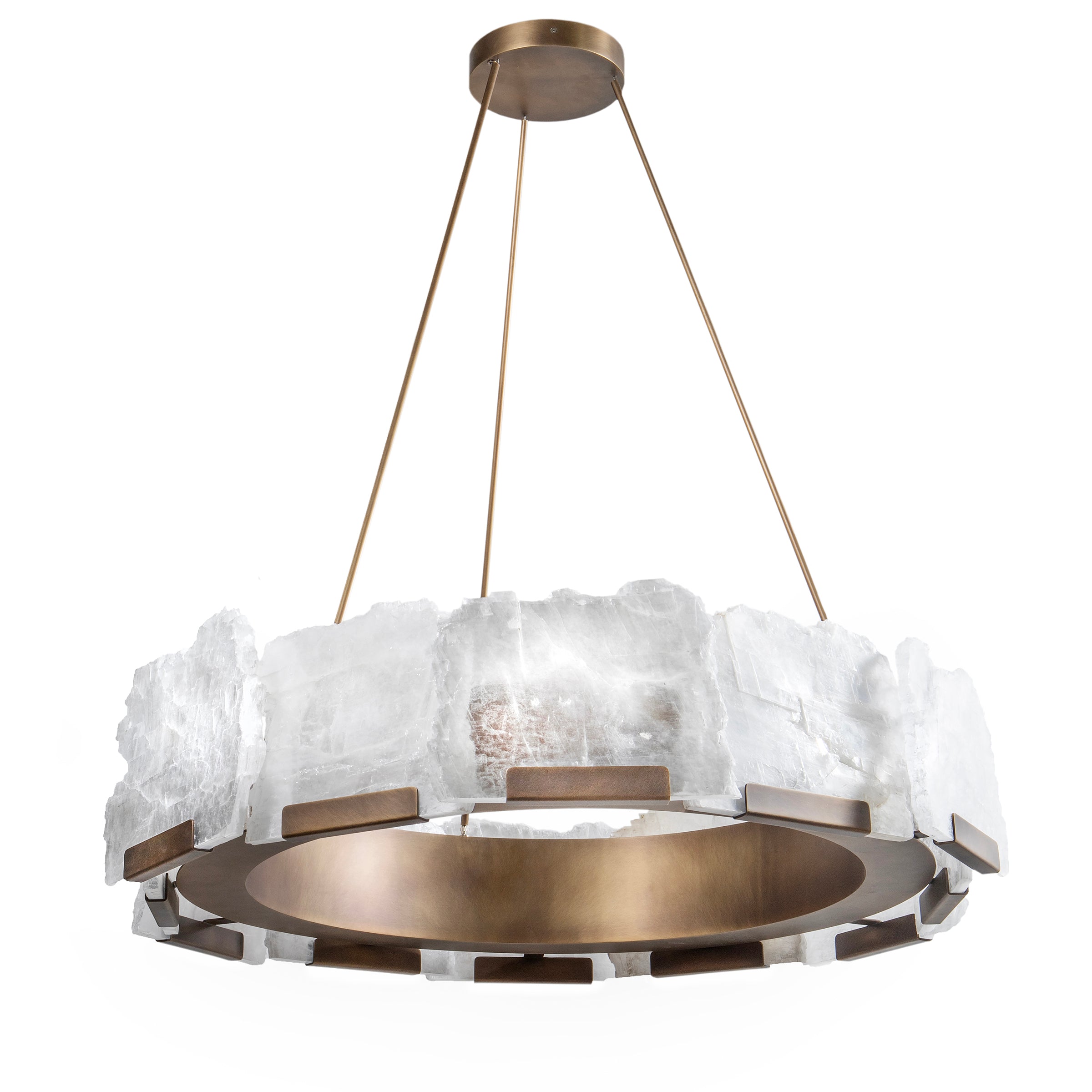 Halo Selenite Chandelier