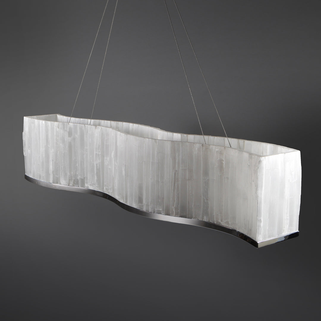 Serpentine Selenite Chandelier