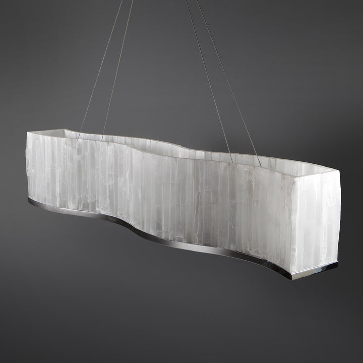 Serpentine Selenite Chandelier