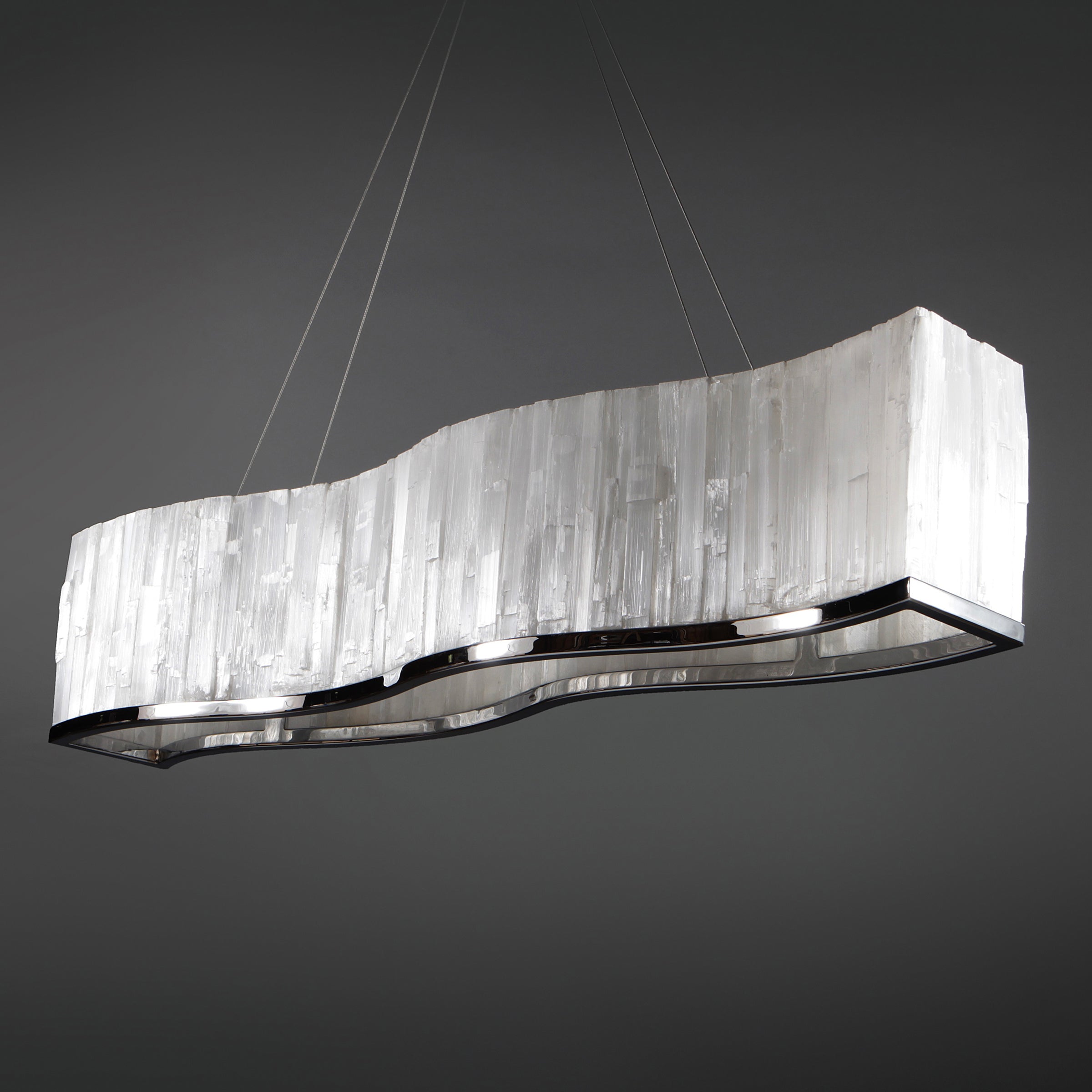 Serpentine Selenite Chandelier