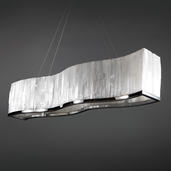 Serpentine Selenite Chandelier