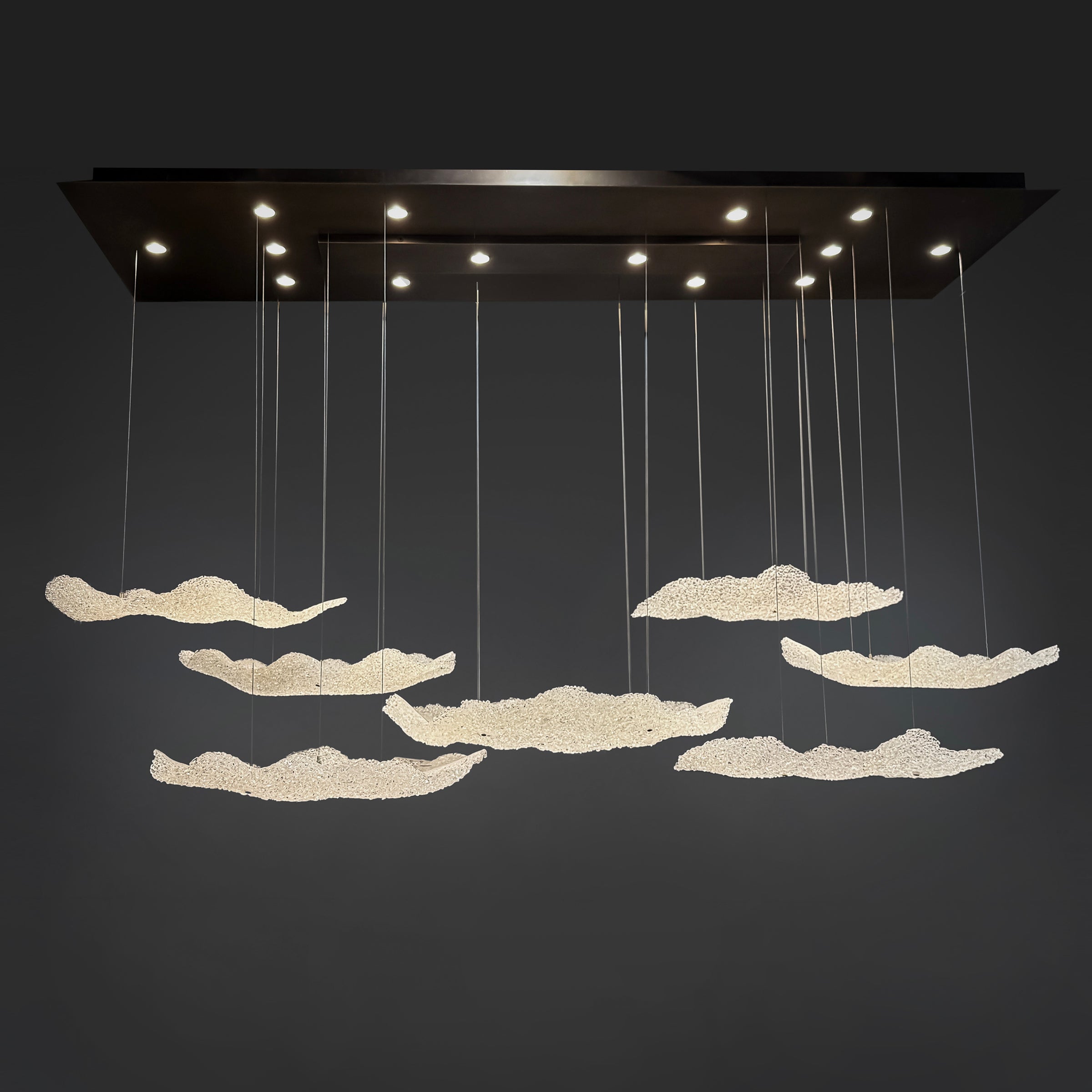 7 Glass Cloud Chandelier