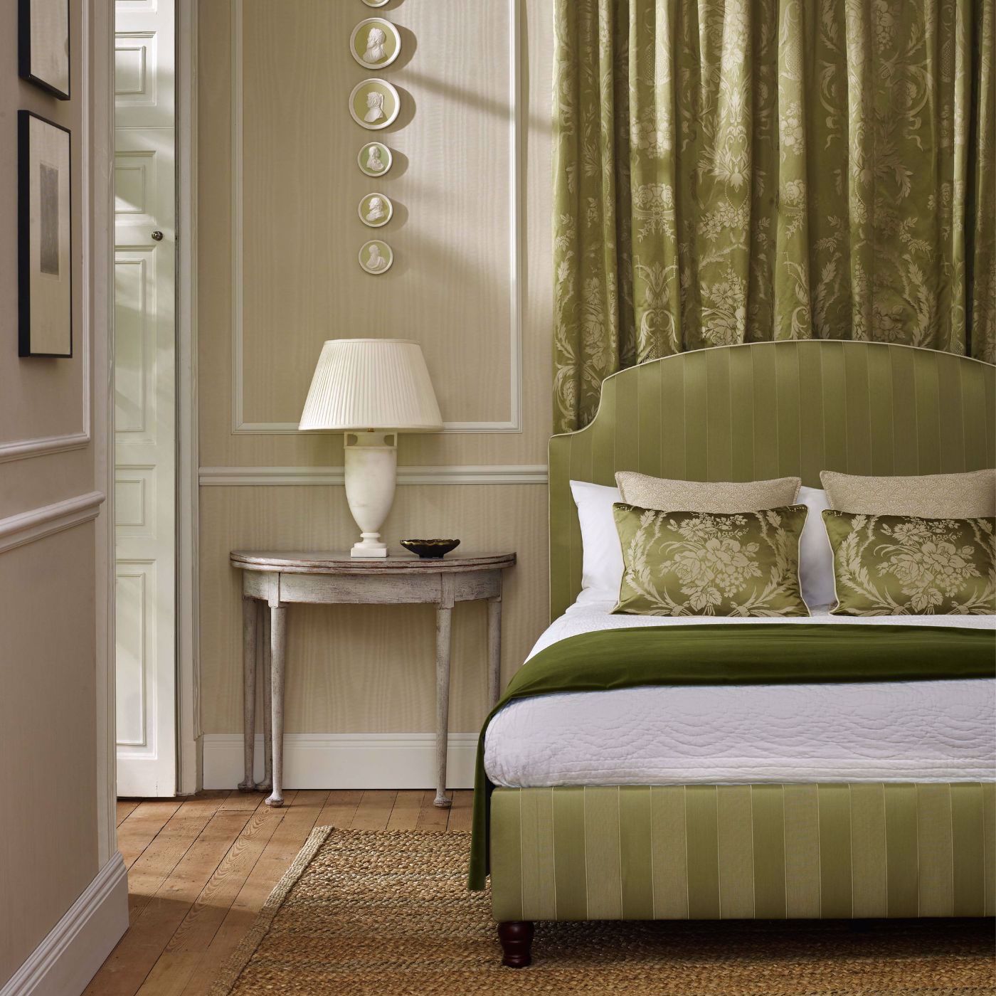 Suffolk Stripe - Pale Olive