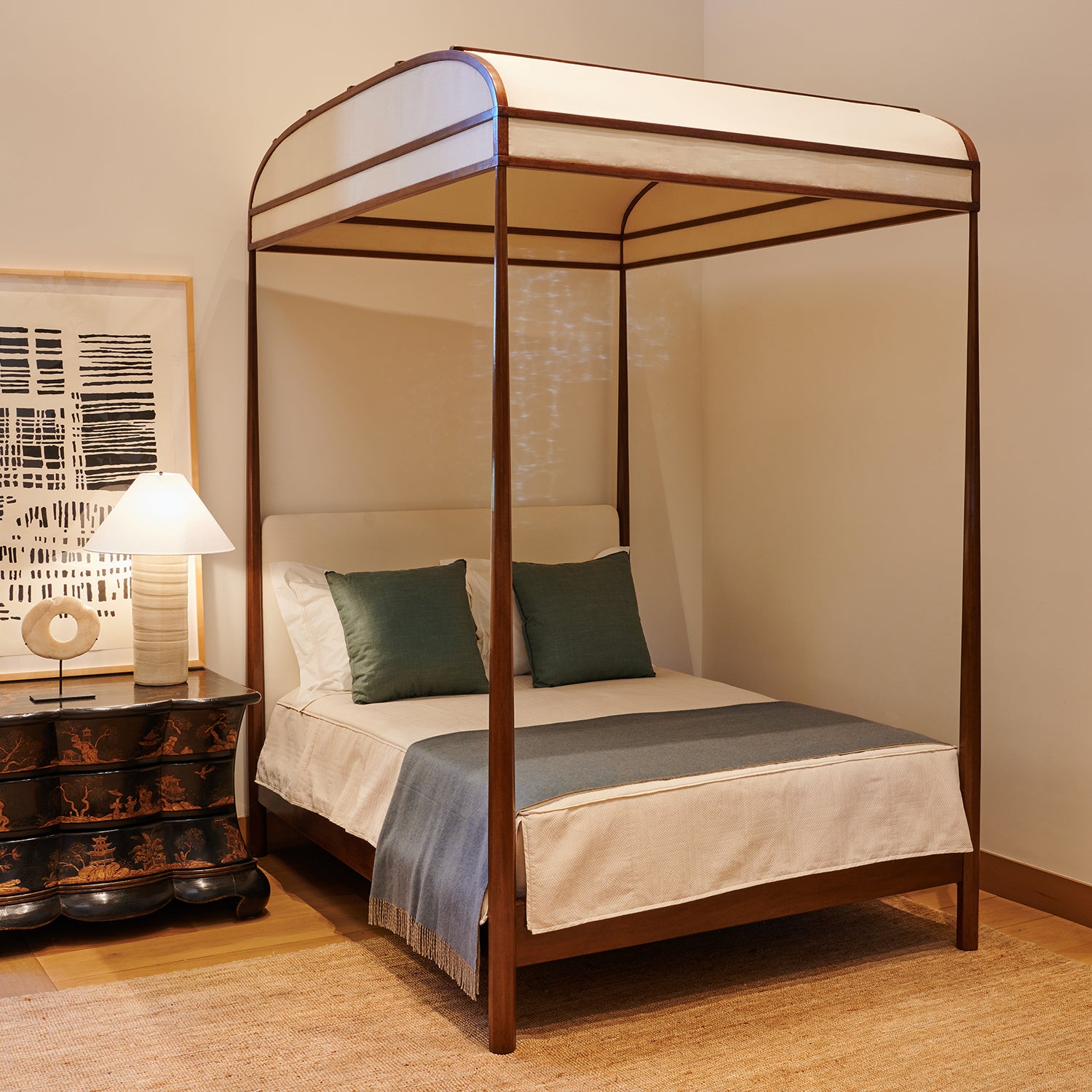 Clarence Bed with Canopy - Queen