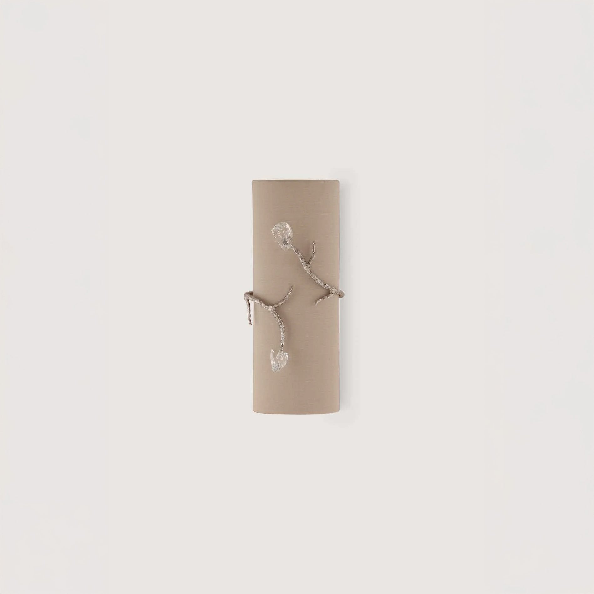 Blossom Wall Light - Decayed Silver With Glass