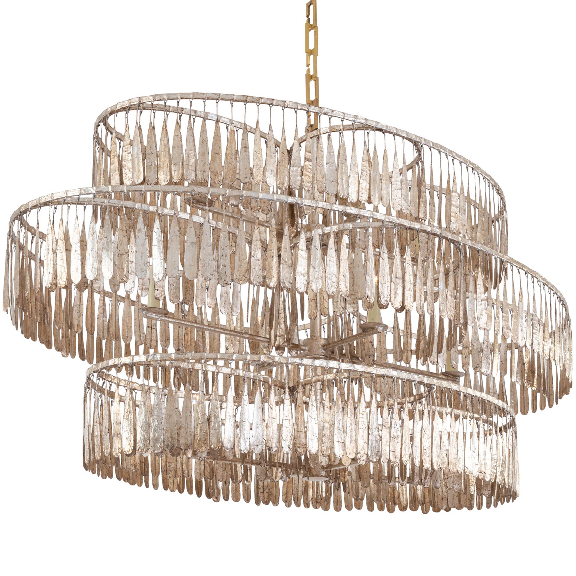 Midas Three Tier Oval Chandelier