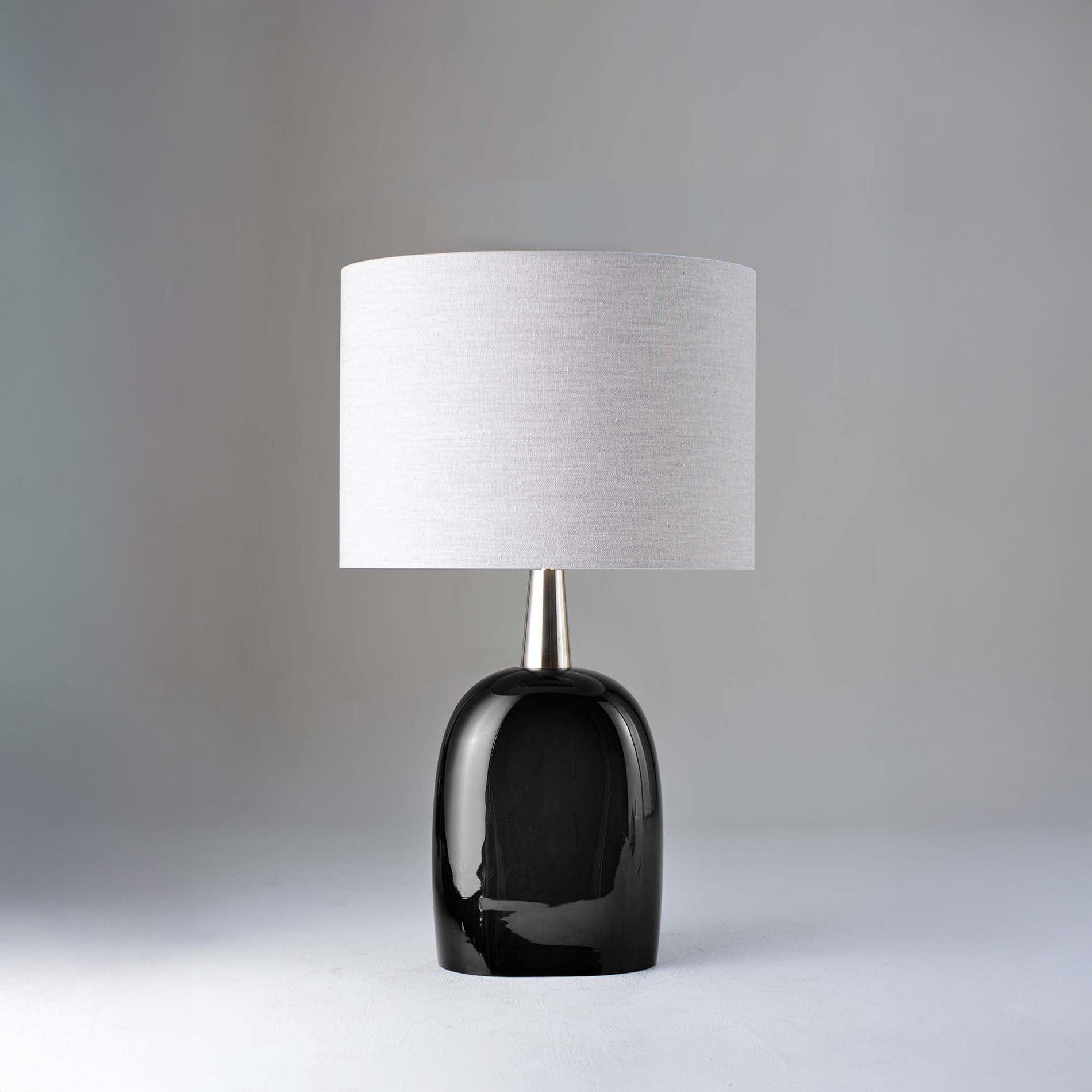 Cardinal Lamp - Blackberry With Brass Collar