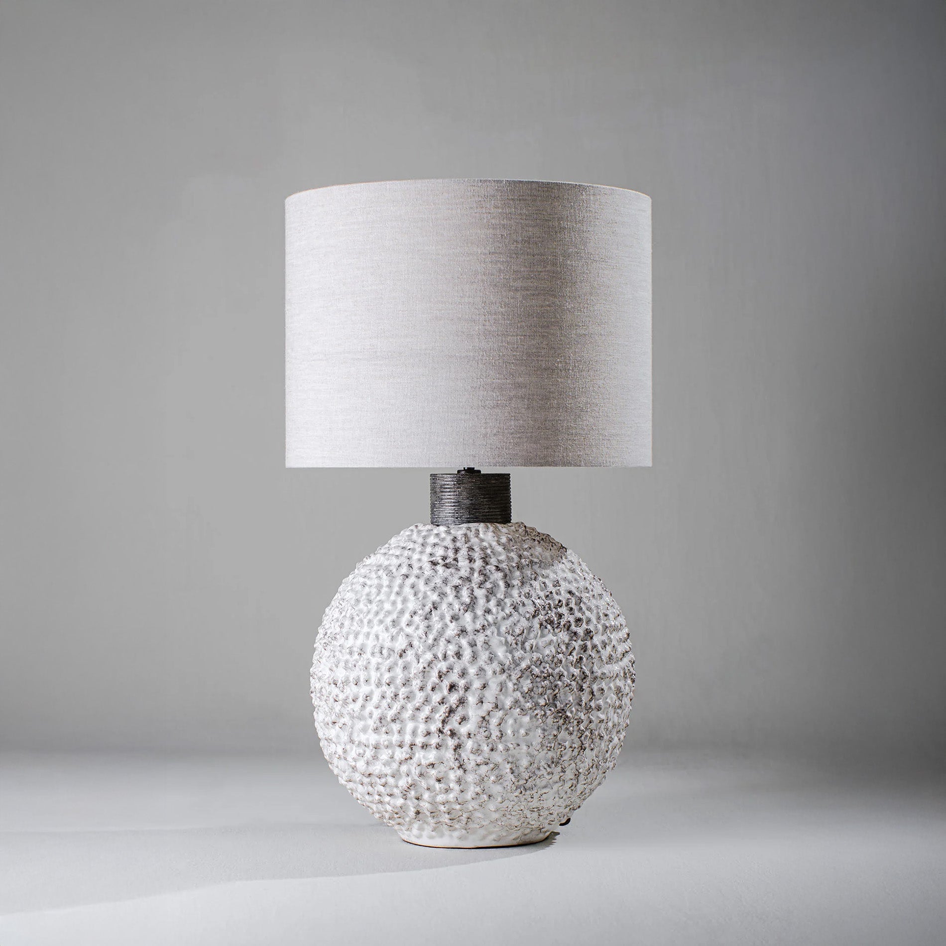 Casaubon Lamp - Clay White with Very Decayed Silver 