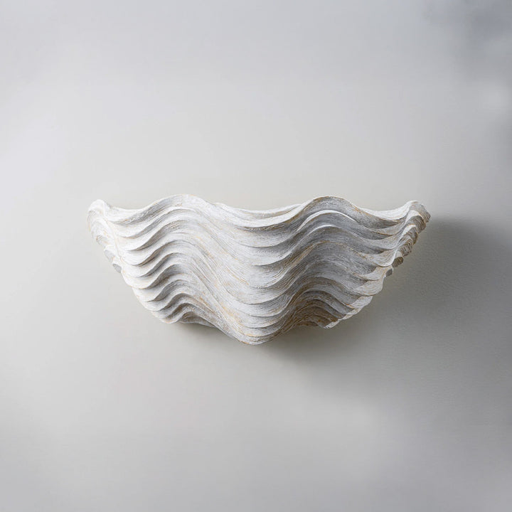Clam Shell Wall Light - Drift White