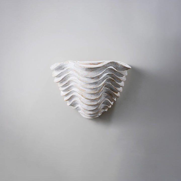 Clam Shell Wall Light Small - Drift White