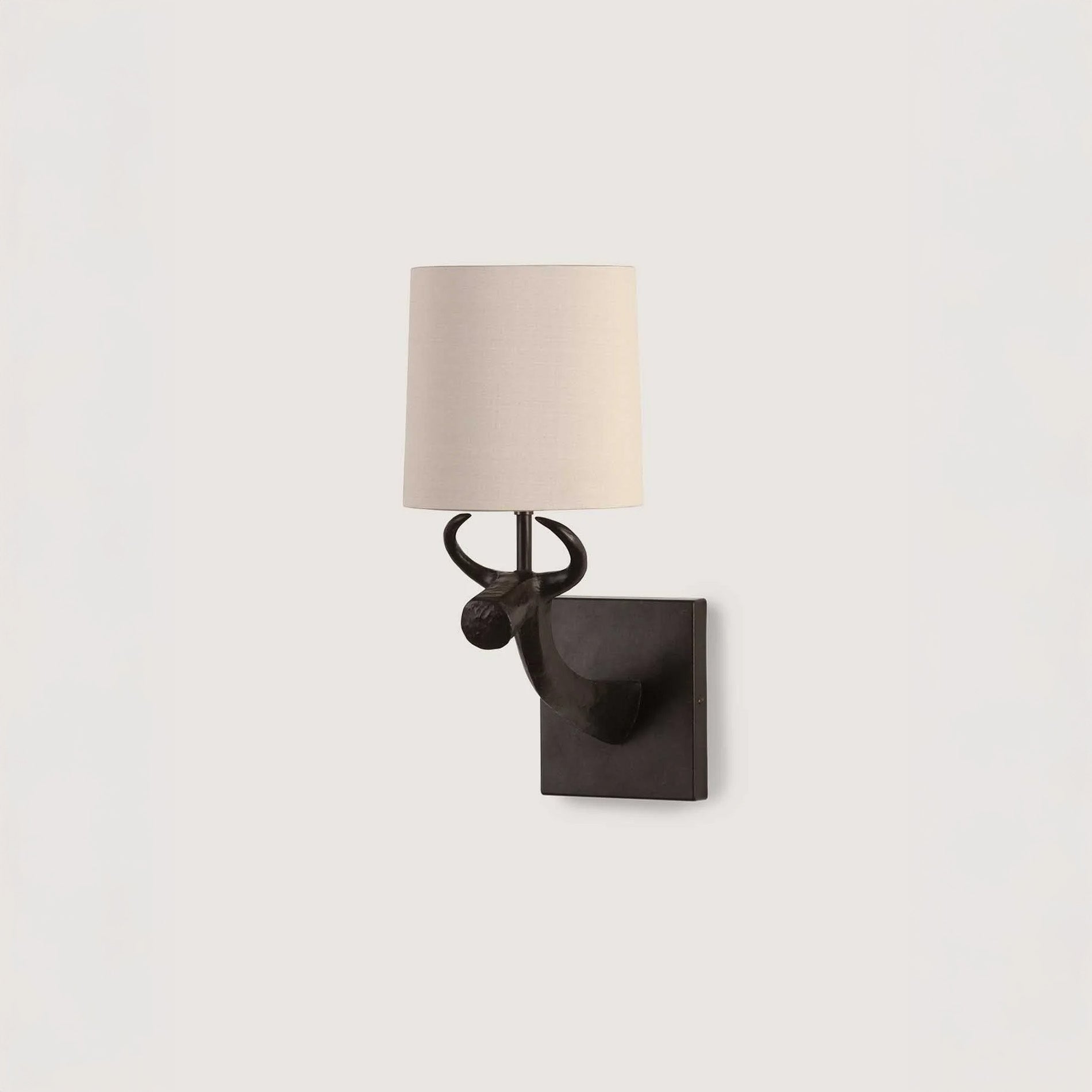 Cow Bathroom Wall Light - Bronzed
