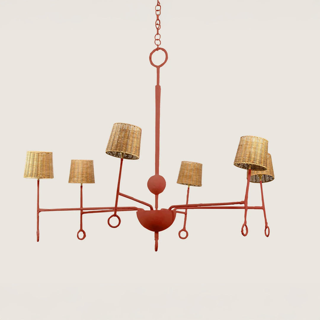Crawford Chandelier - Indian Red