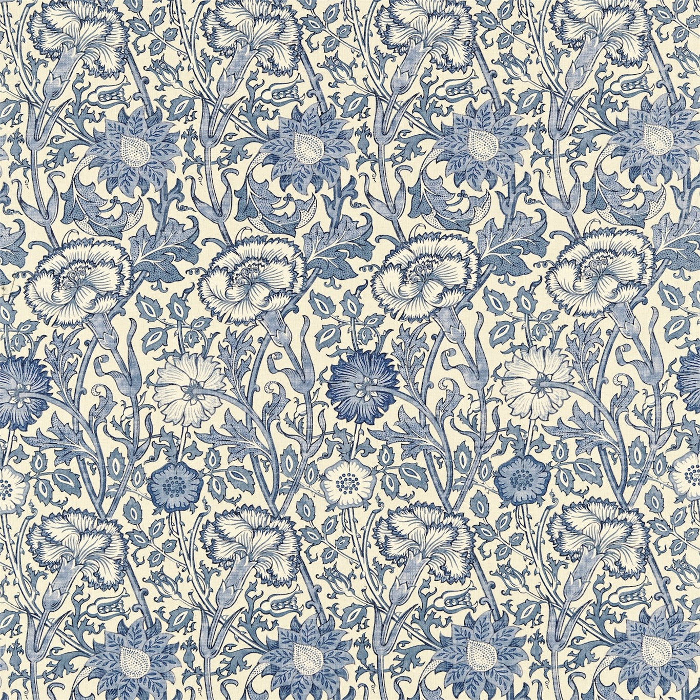 Pink & Rose - Vellum / Indigo