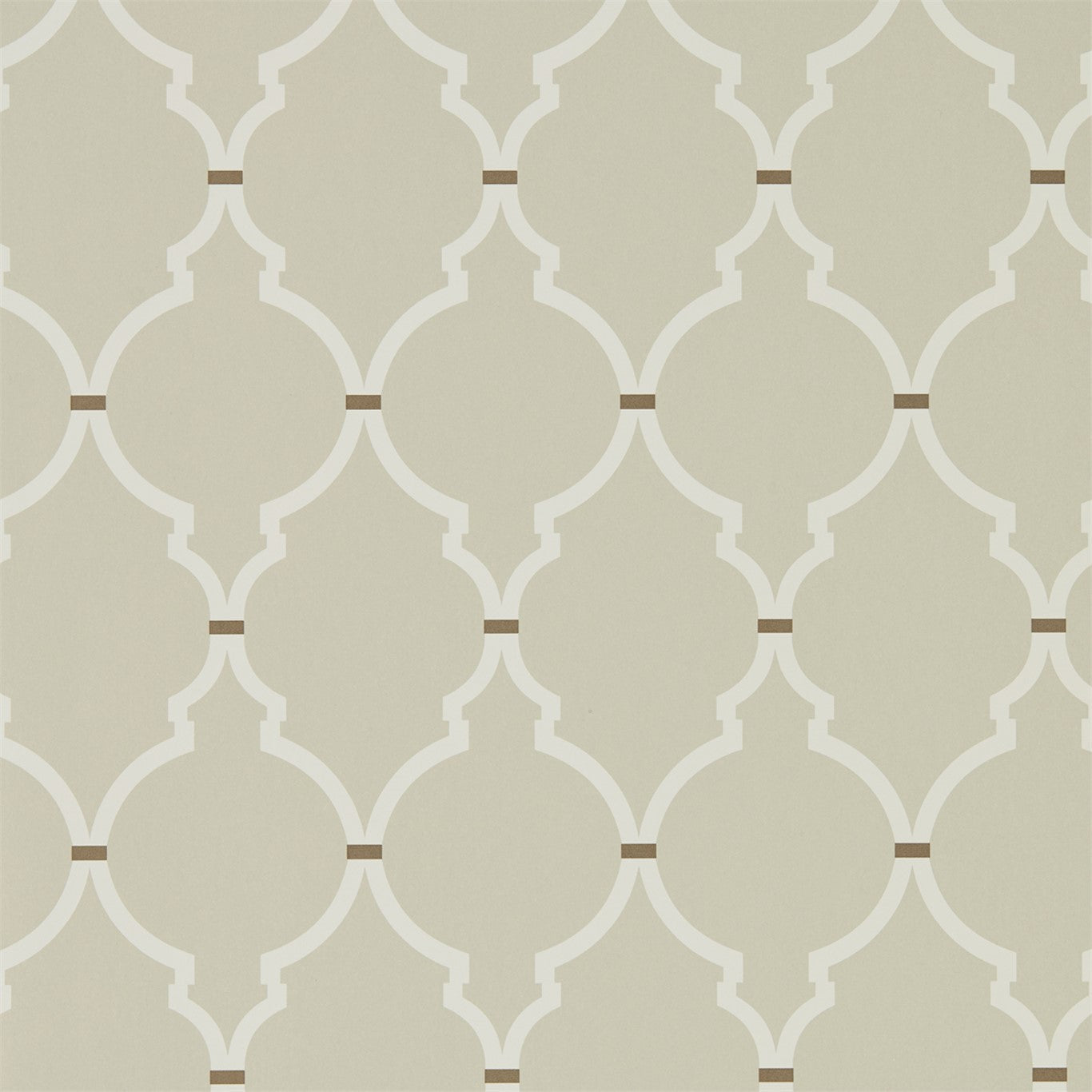 Empire Trellis - Linen / Cream