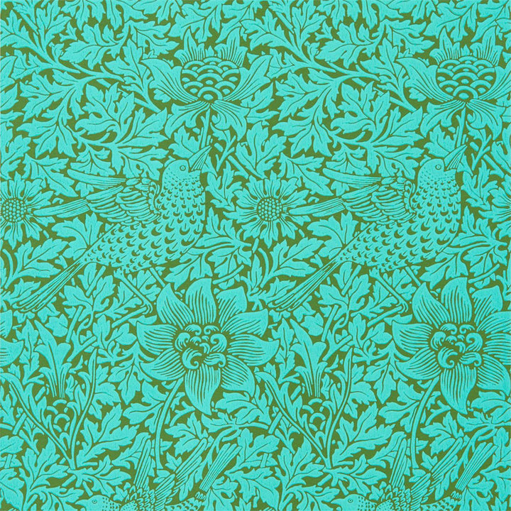 Bird & Anemone - Olive / Turquoise