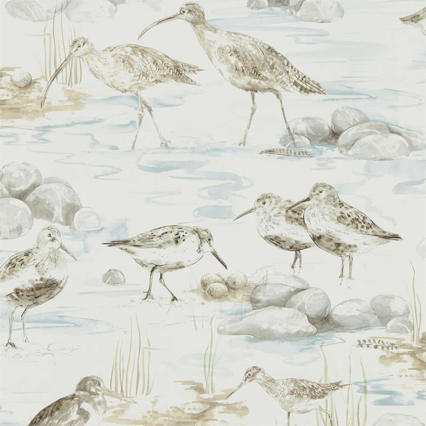 Estuary Birds - Blue / Grey