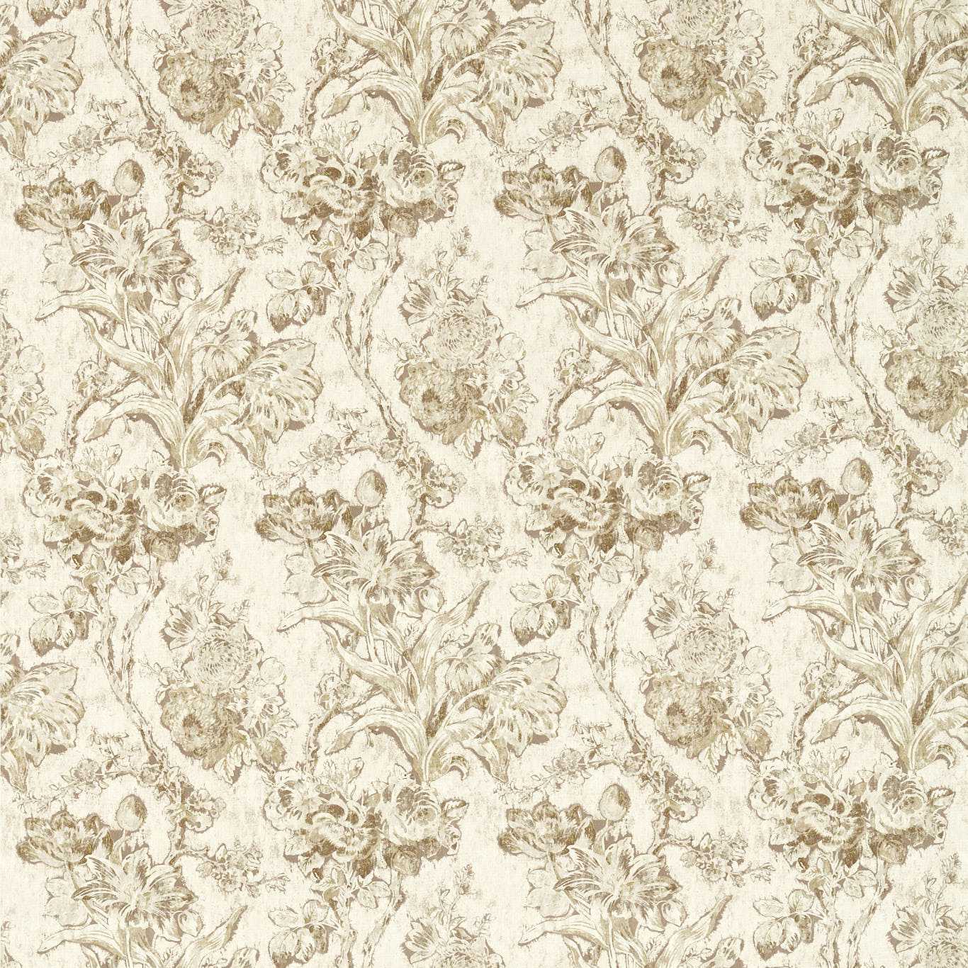 Fringed Tulip Toile - Jute