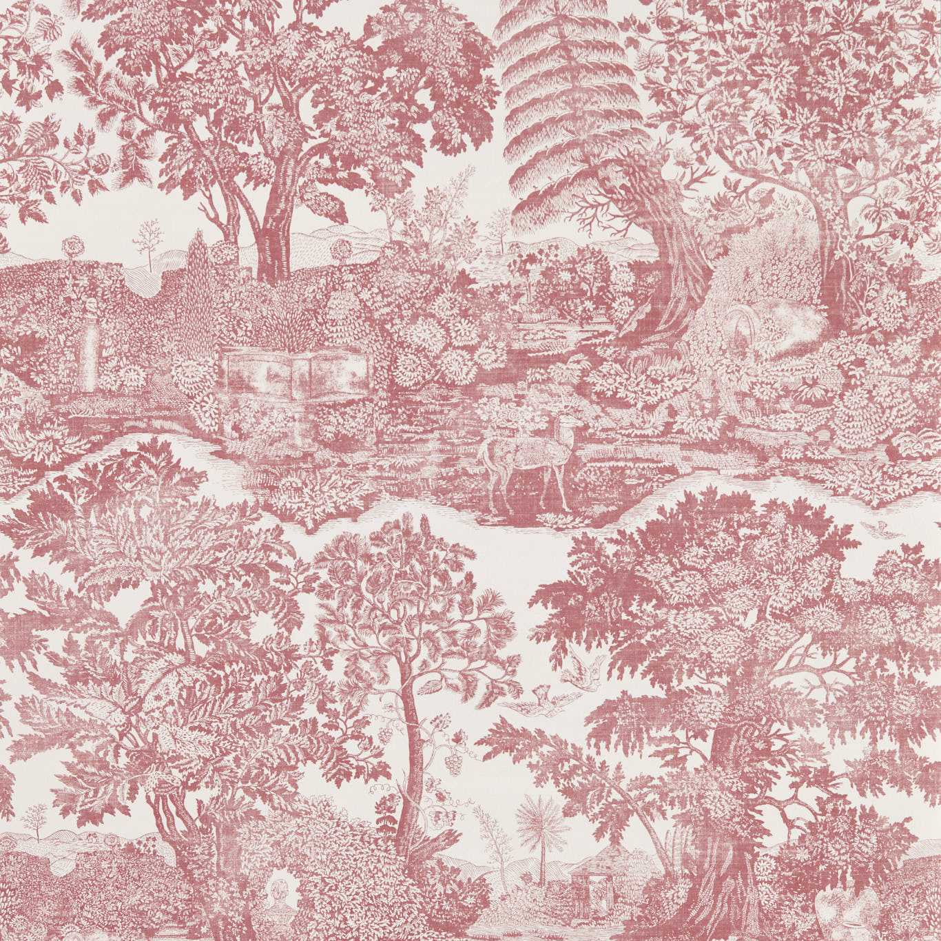 Highgrove Toile - Madder Rose