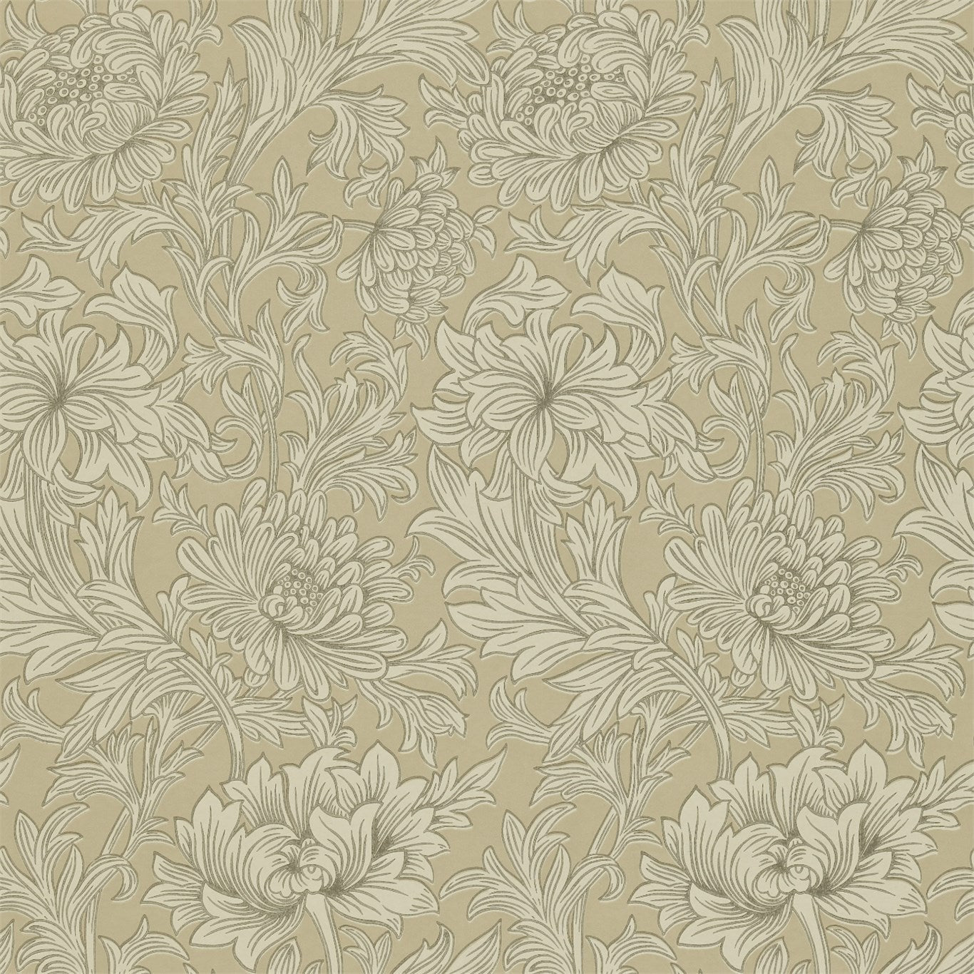 Chrysanthemum - Ivory / Gold