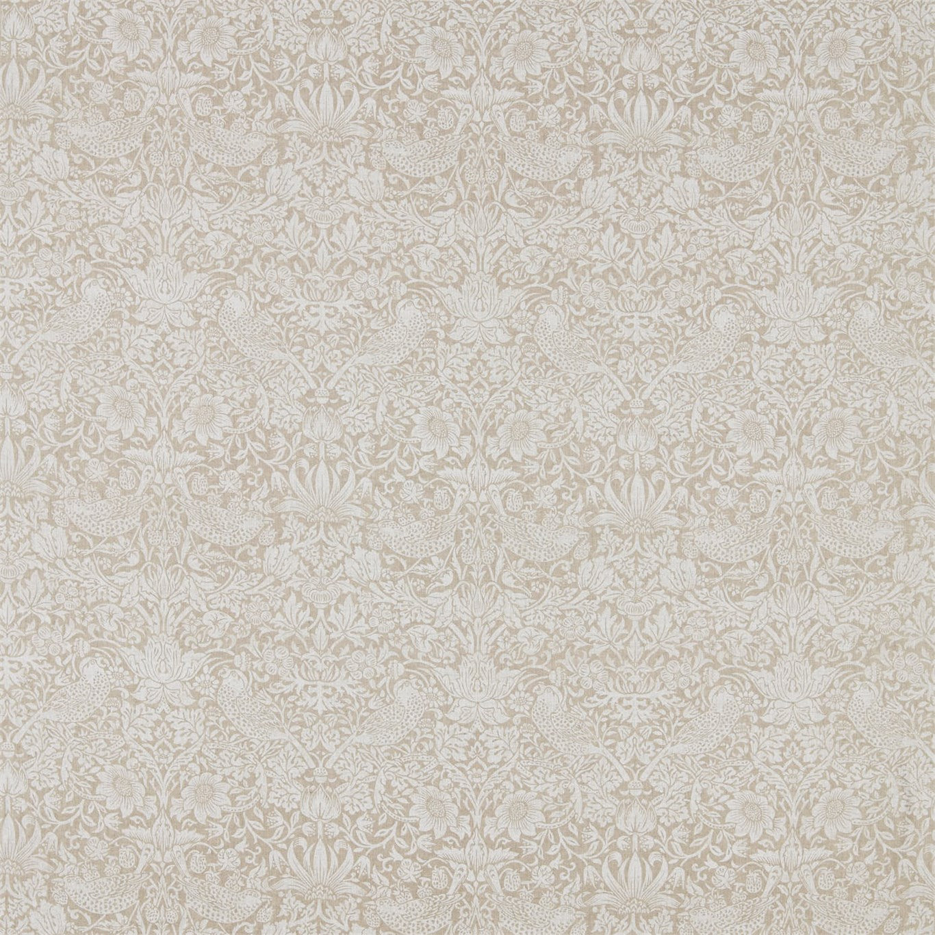 Pure Strawberry Thief - Flax