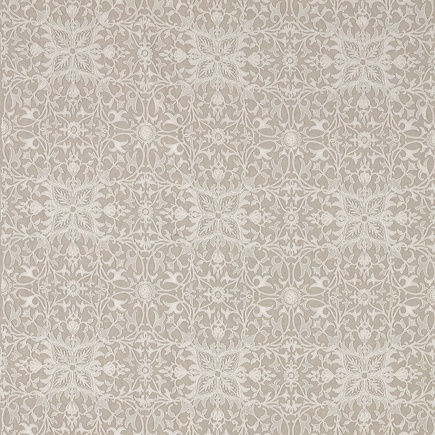 Pure Net Ceiling Embroidery - Flax