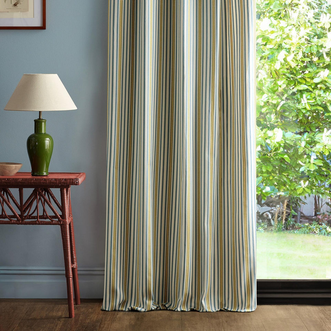 Barneby Stripe - Woad / Olive