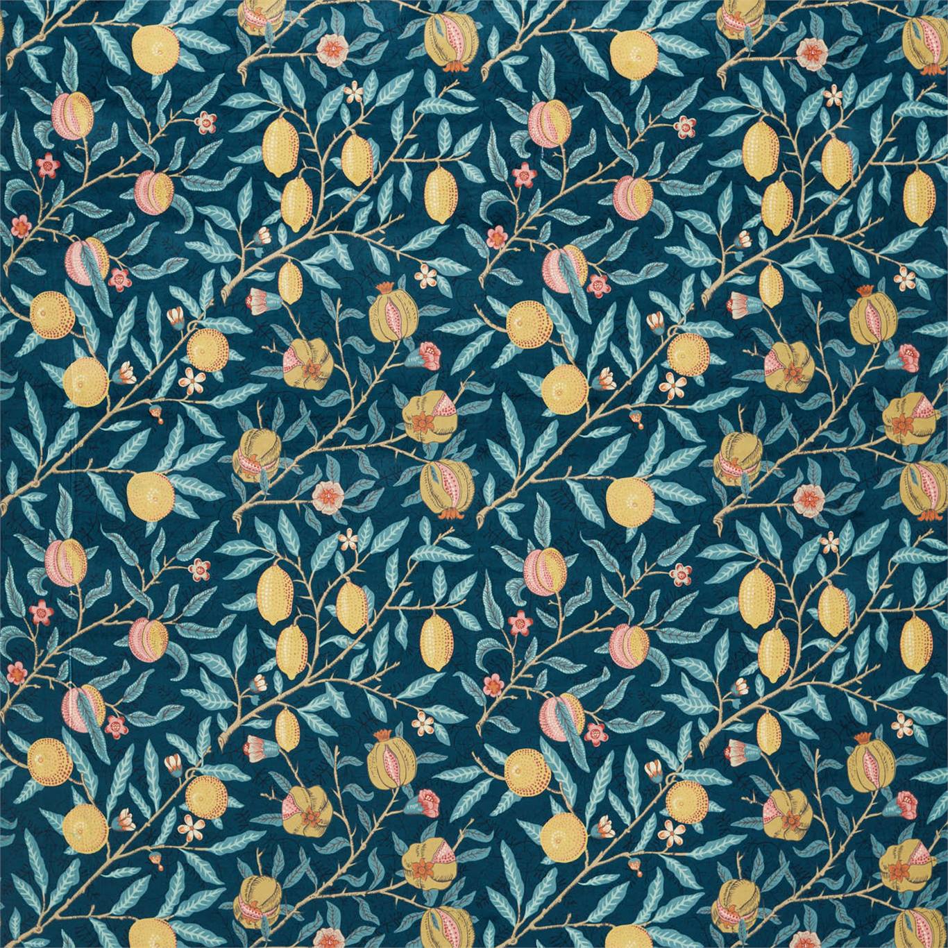 Fruit Velvet - Indigo / Slate