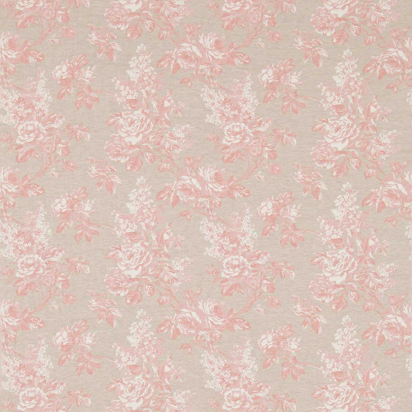 Sorilla Damask - Shell Pink / Linen