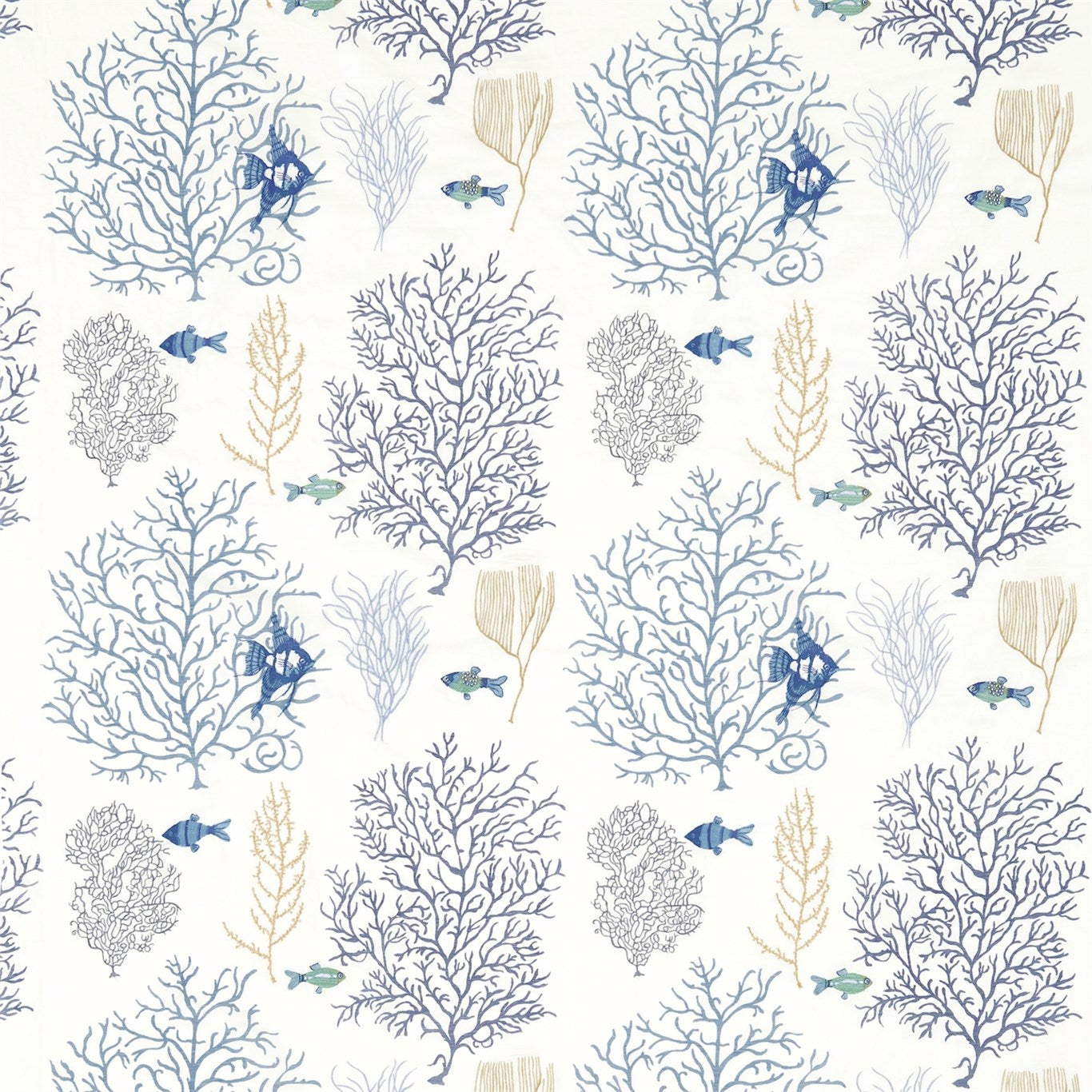 Coral & Fish - Marine / Blue
