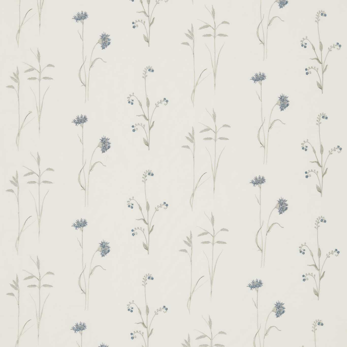 Meadow Grasses - Cobalt / Chalk