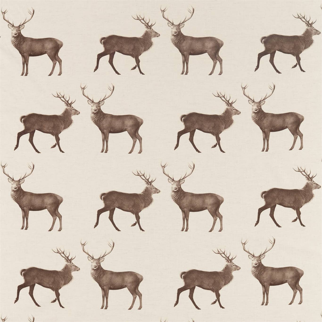 Evesham Deer - Linen / Chalk