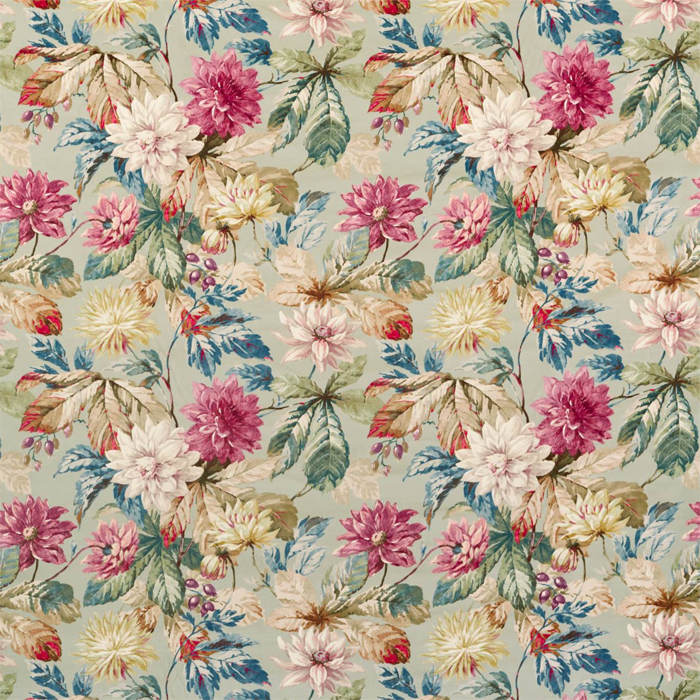 Dahlia & Rosehip Velvets - Mulberry / Grey (Velvet)