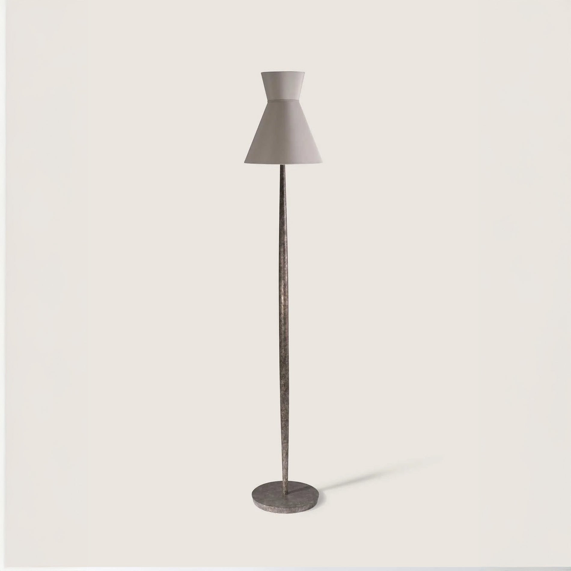 Daphne Floor Lamp - Burnt Silver