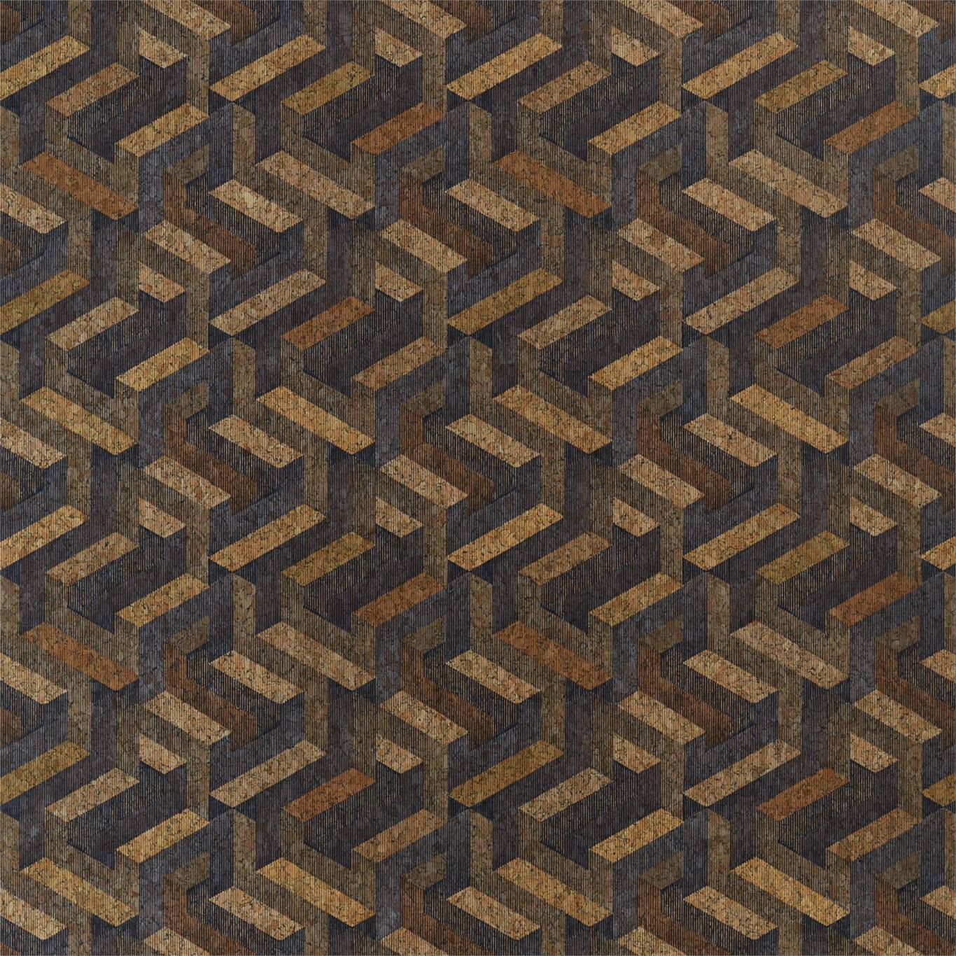 Escheresque - Charcoal / Natural