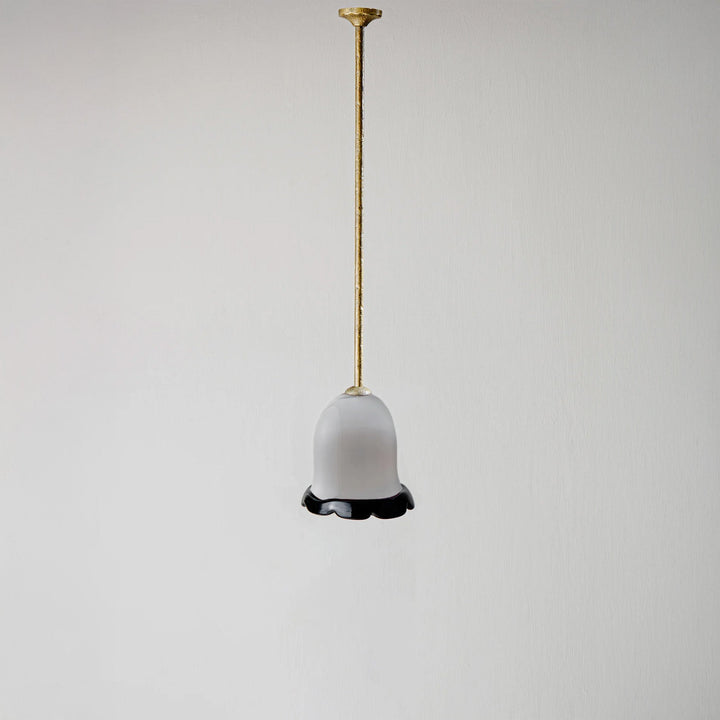 Evelyn Pendant - Cloud Grey with Old Gold