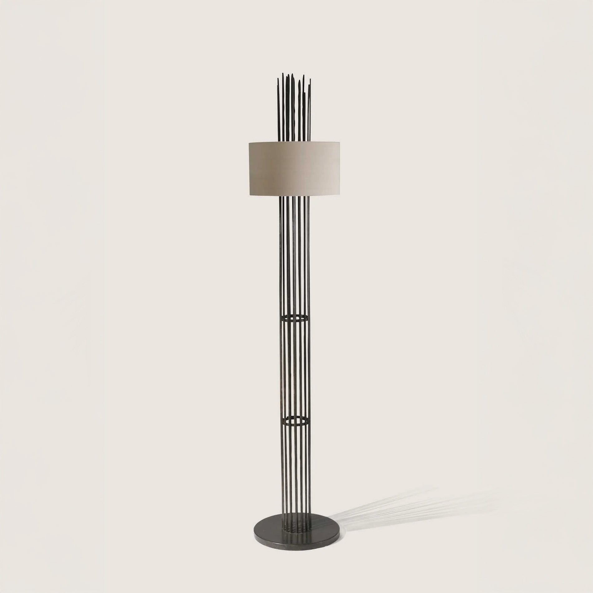 Flynn Caged Floor Lamp - Bronzed