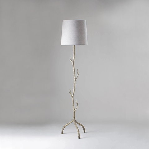 Forest Floor Lamp - Burnished Silver