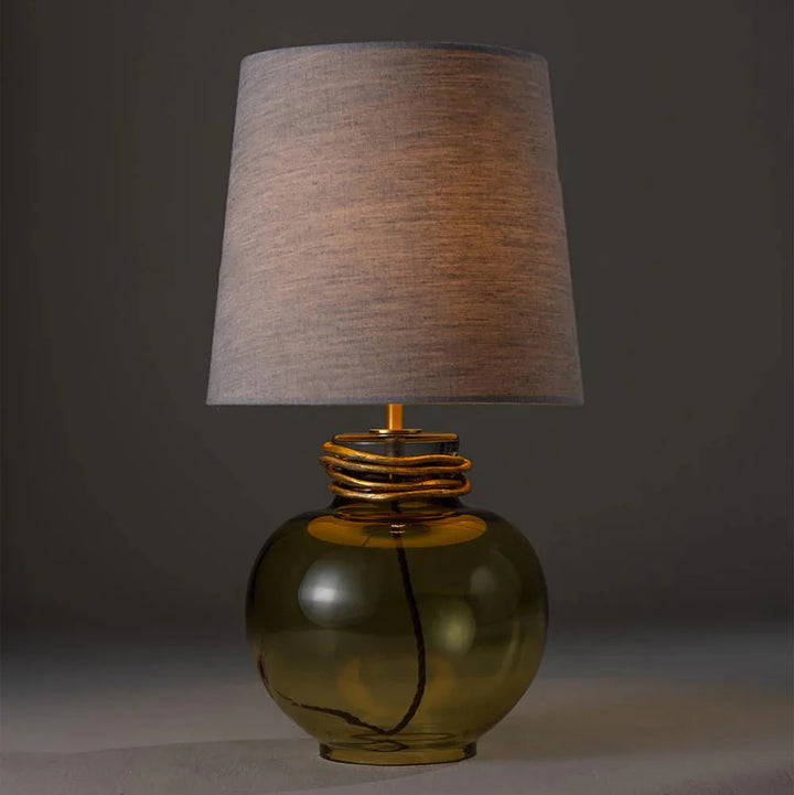Boudica Lamp Small - Olive with Bodu Gold Collar