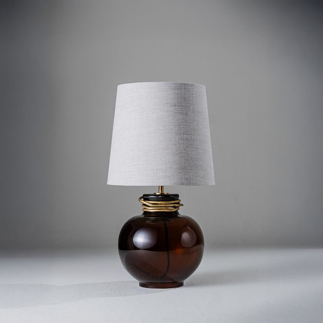 Boudica Lamp Small - Toffee Apple with Bodu Gold Collar