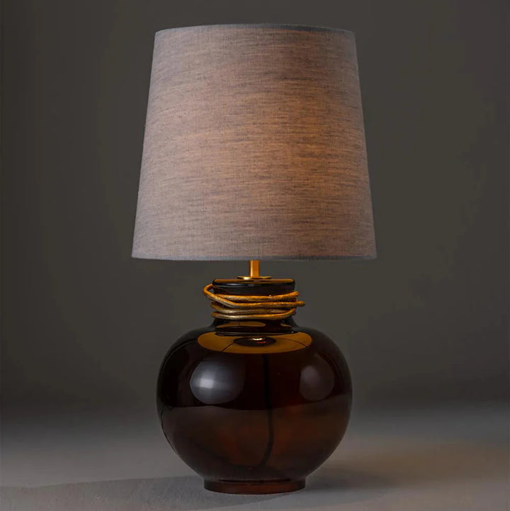 Boudica Lamp Small - Toffee Apple with Bodu Gold Collar